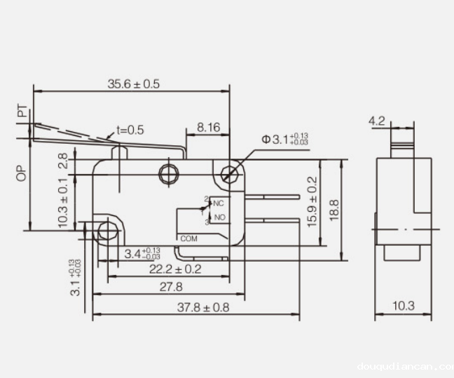 KV-152-1C25微动开关|限位开关产品型号-参数-接线图 KV-152-1C25微动开关|限位开关产品型号-参数-接线图