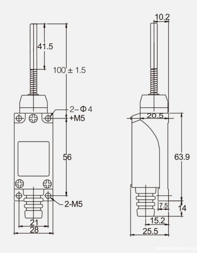 KC-8168行程开关|限位开关产品型号-参数-接线图 KC-8168行程开关|限位开关产品型号-参数-接线图