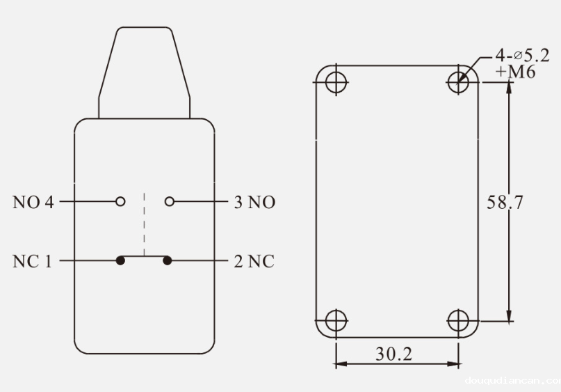 KB-5108行程开关|限位开关产品型号-参数-接线图 KB-5108行程开关|限位开关产品型号-参数-接线图
