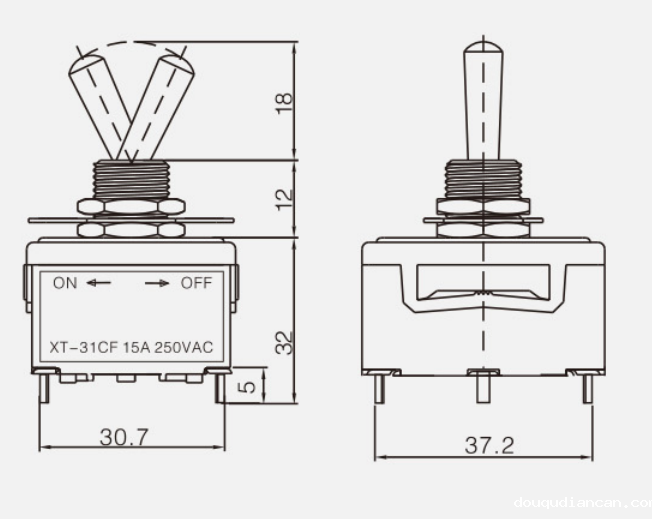 FPST Auto Reset (ON)-OFFKT-31CF纽子开关|按钮开关产品型号-参数-接线图 FPST Auto Reset (ON)-OFFKT-31CF纽子开关|按钮开关产品型号-参数-接线图