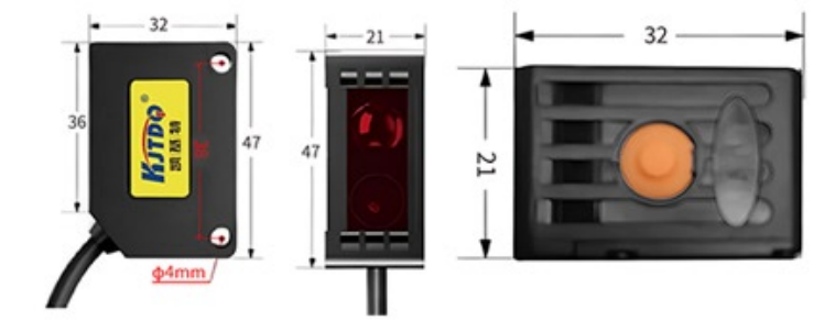 KJT-HWCJ-50M 红外光电开关|红外光电开关型号-参数-尺寸图 KJT-HWCJ-50M 红外光电开关|红外光电开关型号-参数-尺寸图