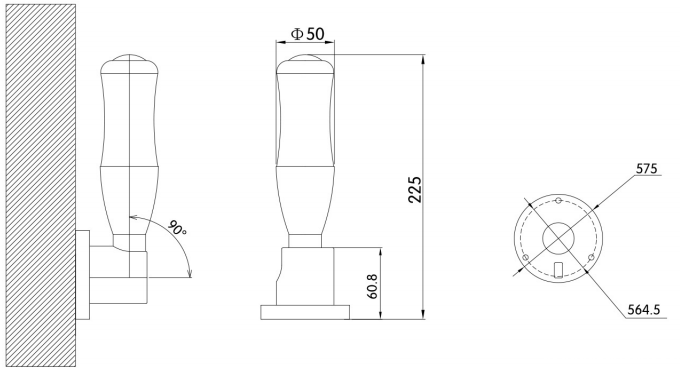 KJTMB50B单层三色警示灯|三色警示灯型号-参数-尺寸图-接线图 KJTMB50B单层三色警示灯|三色警示灯型号-参数-尺寸图-接线图
