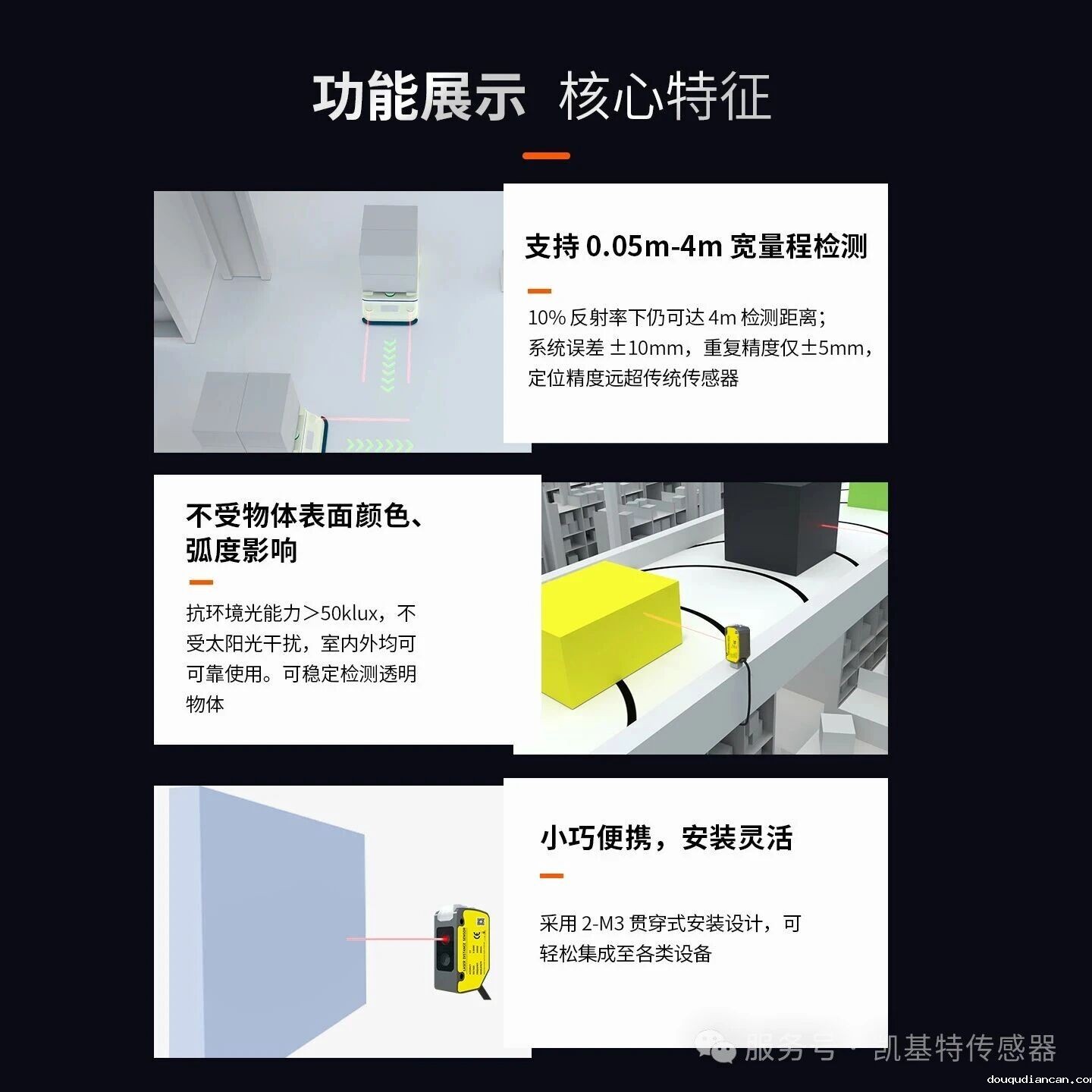 产品推荐 | 凯基特 KJT-FG40 系列 TOF 光电必威app登录官网下载安装苹果手机——精准感知助力智能制造 产品推荐 | 凯基特 KJT-FG40 系列 TOF 光电必威app登录官网下载安装苹果手机——精准感知助力智能制造