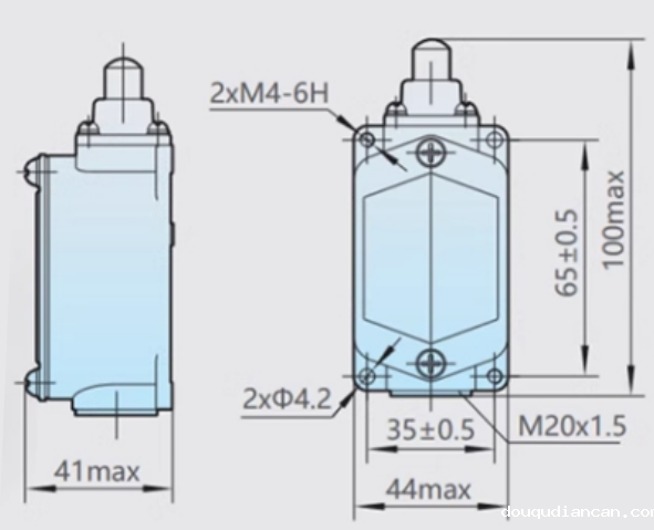 KJT-LXK1-311行程开关|行程开关产品型号-接线图
