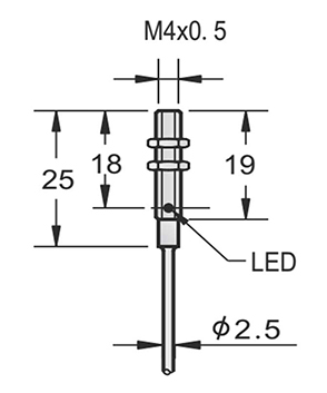 M4超小型接近开关|电感式接近开关产品型号-参数-接线图